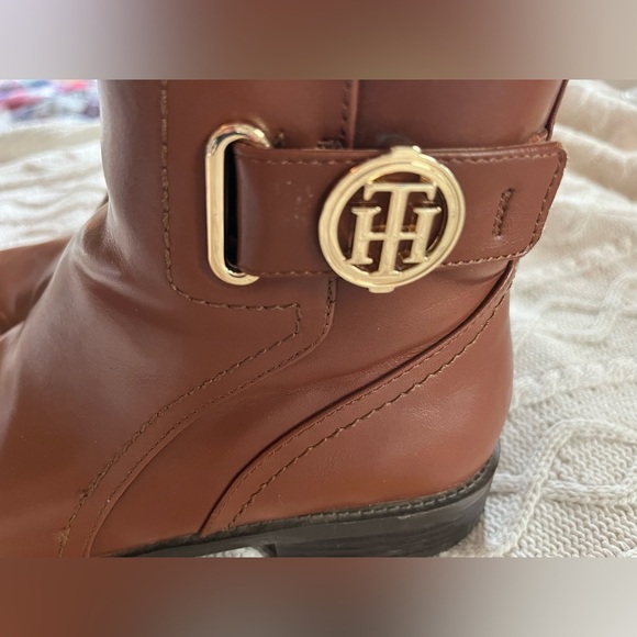 Tommy Hilfiger Brown Zip Up Boots Women’s Size 8 - Picture 12 of 13